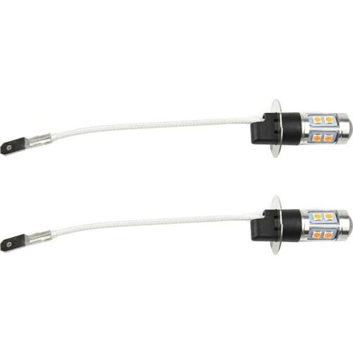 High Power Fog Lights LED Yellow 2 Pcs DC 12V-24V Driving Light H3 New