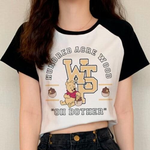 Winnie The Pooh Bear Kawaii Funny T Shirt Cute Anime Harajuku 90s Tshirt Graphic Korean Style T-shirt Streetwear Top Tees Female