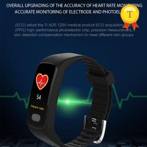 Color Screen ECG ppg healthy bluetooth Smart Band Bracelet Heart Rate Blood Pressure WristBand Sport band Watch for Android iOS