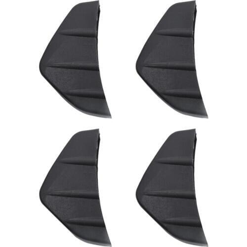 NEW-4 Pcs Universal Car Rear Bumper Lip Diffuser Shark Fin Style Car Back Bumper Spoiler Lip Splitter Car-Styling Auto Accessori