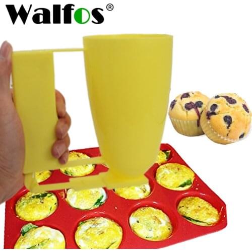 WALFOS Handle Cake Making Helper Cup Pastry Batter Dispenser Meatball Mould Maker Loqumat Al Kadey Device Kitchen