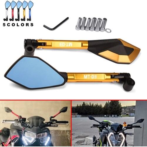 MT-03 Motorcycle Rearview Mirror CNC Aluminum View Side Mirrors For YAMAHA MT-03 MT03 MT 03 2015 2016 2017 2018 2019 ALL YEAR