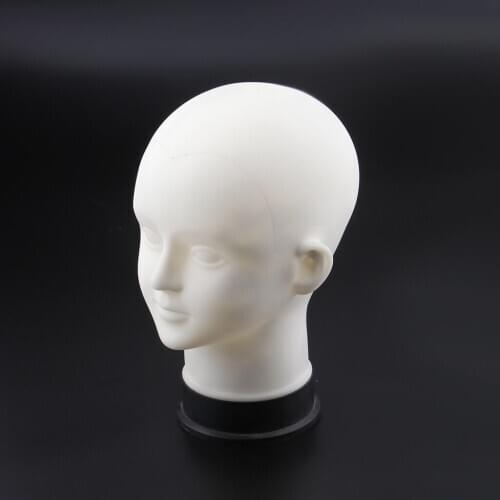 11" Tall Male Bald Massage Mannequin Manikin Head w/ Adjustable Tripod Stand