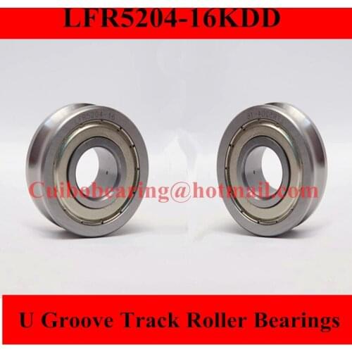 2PCS U Groove Track Roller Bearings LFR5204-16 KDD NPP