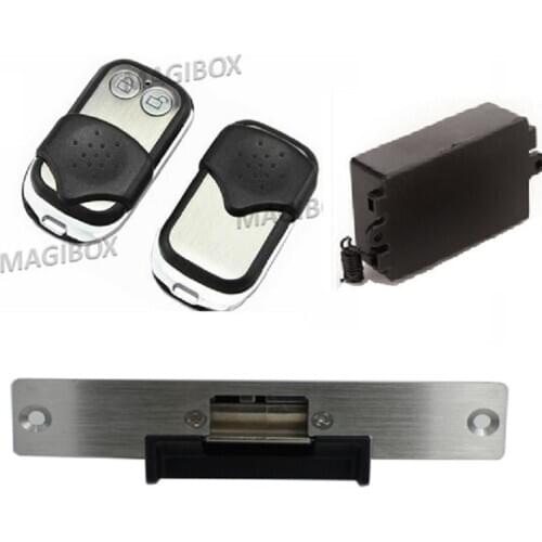 315Mhz Fail secure Remote Control Electric strikes Remote electric Lock + 2 remote handle