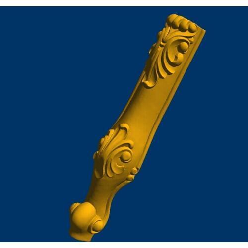 3d model relief for CNC in STL file format chest leg Furniture leg--78