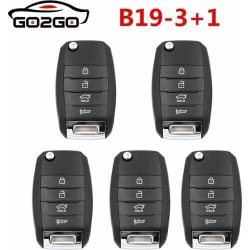 Free shipping KEYDIY B19-2 3 3+1 Button Remote Key For URG200/KD900/KD200 KD B19 Remote control