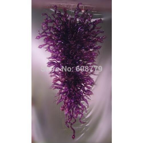 Free Shipping 120v/240v LED Bulbs Large Villa Decoration Murano Glass Flush Mount Crystal Chandelier