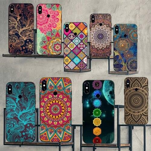 Mandala flower pattern fashion design Phone Cases For Xiaomi Redmi note 7 8 9 t k30 max3 9 s 10 pro lite Luxury brand shell
