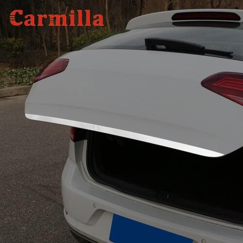 Stainless Steel Rear Trunk Door Sill Decoration Cover Trim Sticker for Volkswagen VW Golf 7 MK7 7.5 MK7.5 2013-2019 Accessories