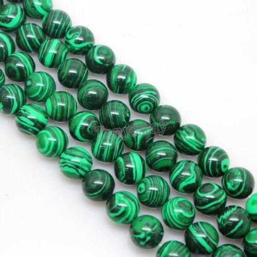 Hot Sale 8mm Malachite Loose Beads For Jewelry DIY 5 Strands/Lot(50pcs/strand)