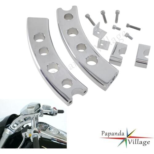 Chrome Motorcycle Billet Handlebar Risers Motorbike Handle Bar Risers for Suzuki Boulevard M109R M 109R 2006-2009