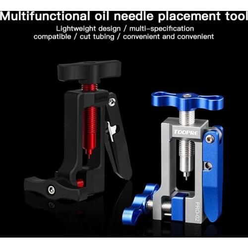Bicycle Oil Needle Installation Tool Oil Pipe Jack Oil Disc Five-wire Body T Head And Pressure Cut-in Tube Bike Accessories
