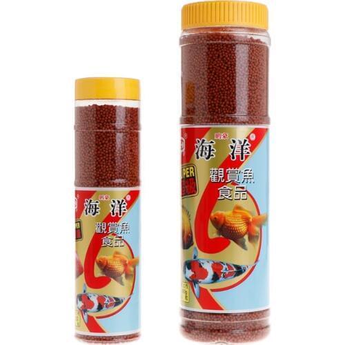 Fish Forage Aquarium Fish Tank Food 130g/280g Protein Nutrition Health Goldfish Fodder Purify Water Grain Natural Fish Feeders