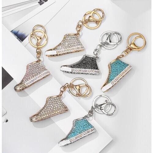 Fashion Bag Handbag Backpack Accessories Car Keychain Key Ring Chain Pendant For Europe And America With Artificial Diamonds