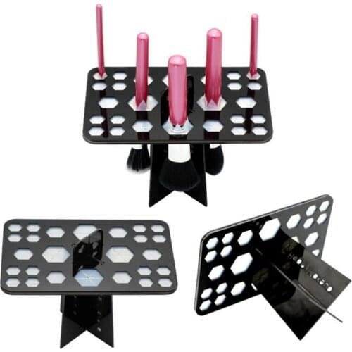 Make Up Brush Set Shelf Multifunction Stand Display Cosmetic Clean Tool Wash Makeup Brush Holder Dry Rack Drying Brushes