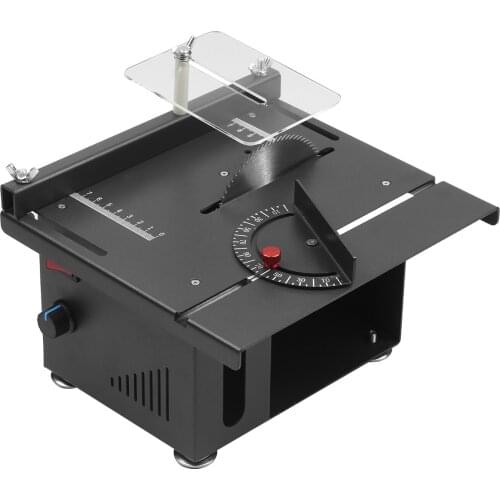 KKmoon 895 200W Table Saw Desktop Electric Saw Cutter with Speed & Angle Adjustment 40MM Cutting Depth Liftable Blade Function