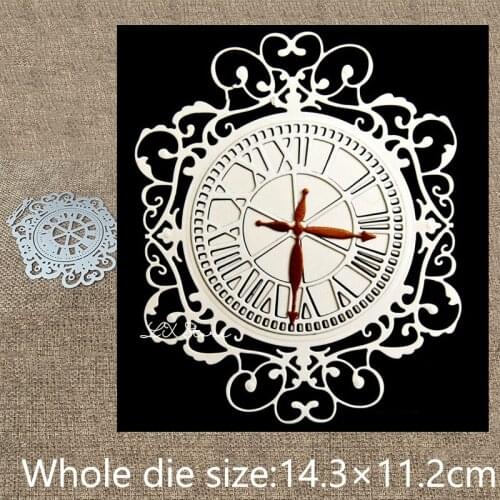 New Design Craft Metal stencil mold Cutting Dies lace clock decoration scrapbook die cuts Album Paper Card Craft Embossing