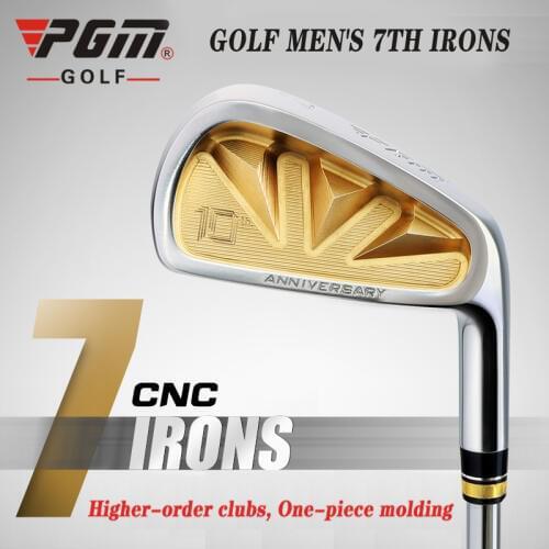 PGM Authentic Mens Golf Club Black/Gold 7 Irons Steel and Carbon Practice Ultralight Club Mens High Steps Coach Recommended