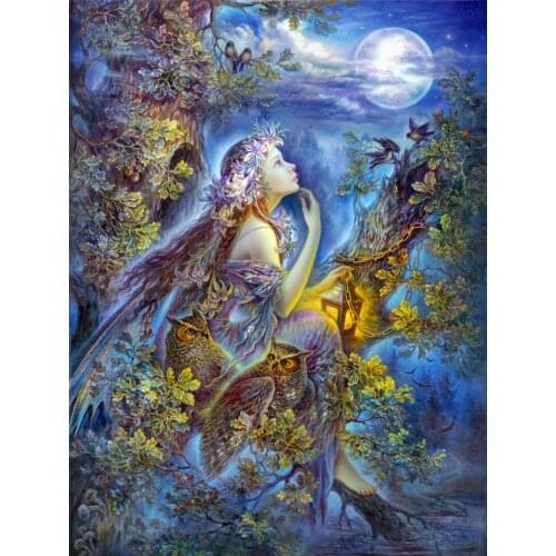 Full Round Diamond 5D DIY Diamond Painting "cartoon Fairy Tale Flower Fairy" Diamond Inlaid Embroidery Mosaic Home Decoration