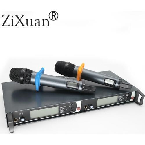 Professional EM2500 SKM100G3 EM2052 True Diversity UHF/PLL Wireless Microphone System with Dual e835 Handheld Transmitter Mic
