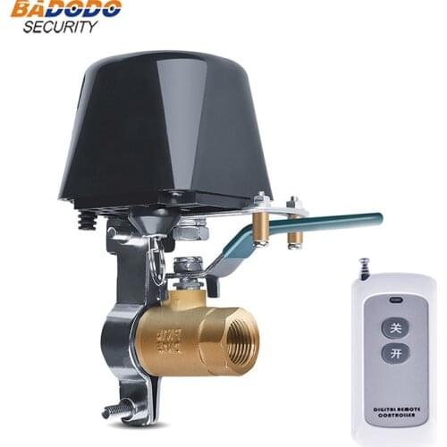 433MHz remote control wireless water gas Valve Automatic Manipulator Shut Off for Kitchen house security safe