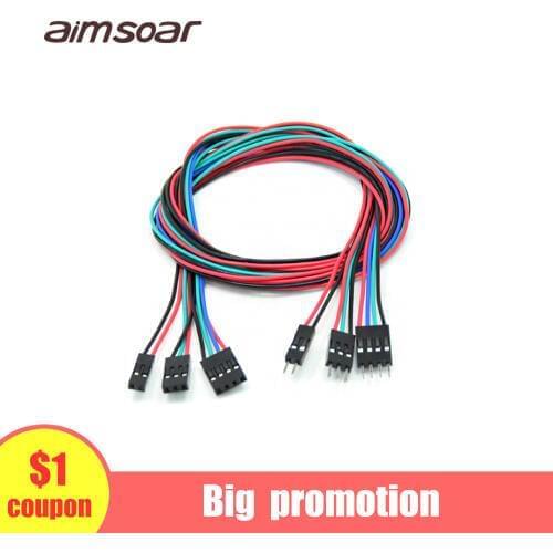 Male to female dupont line dupont connector 2 3 4 pin 3d printer parts 70cm 700mm dupont cable jumper wire