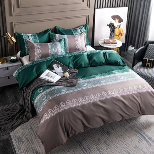 Modern Pastoral Floral Print Bedding Set Nordic Quilt Cover Single Double Queen King 228x228 Duvet Cover Pillowcase No Bed Sheet
