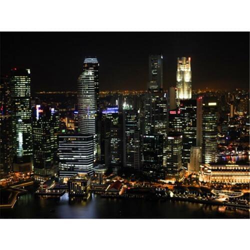 Dark City Photography Backdrops Background Light Building Photo Background for Photo Studio Custom Backdrops Fotografia