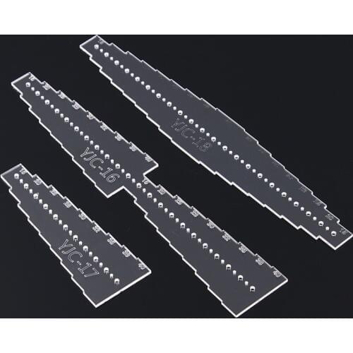 1Pcs Leather Craft Acrylic Watchband Belt Strap Hole Stencil Template handmade DIY