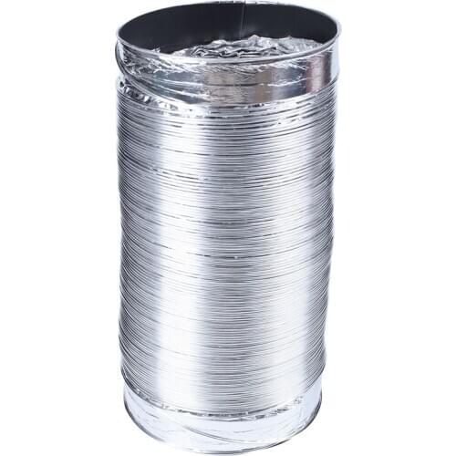 3 Meter Length 100Mm/4 Inch Fresh Air System Flexible Aluminum Exhaust Duct Pipe Air Ventilation Pipe Hose for Bathroom