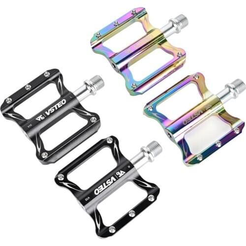 VSTEO Bike Pedals Folding Bicycle Pedals Aluminium Alloy Du Pellin Bearing