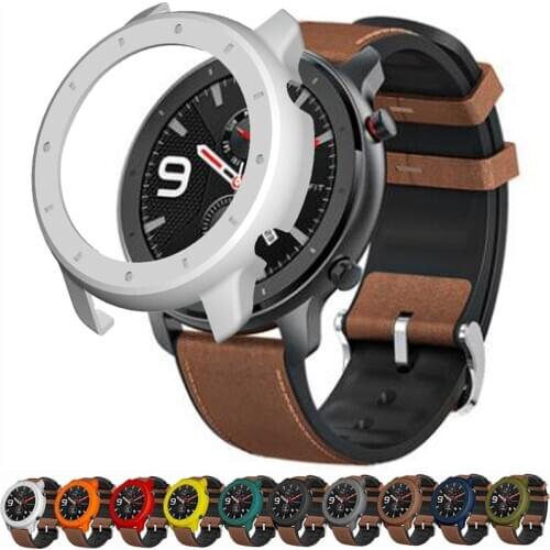 Screen Protector Case Cover Compatible with Amazfit GTR 47mm Soft TPU Protector Frame for Huami Amazfit GTR 47mm Smartwatch