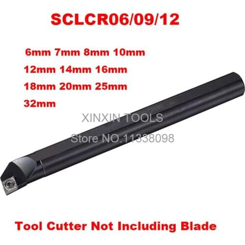 1PCS 6mm 8mm 10mm 12mm 14mm 16mm 18mm 20mm 25mm 32mm SCLCR06 SCLCR09 SCLCR12 SCLCL06/09/12 the Right/Left Hand CNC Turning tools