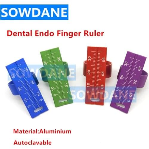 Autoclavable Dental Lab Material Measurement Finger Ruler Aluminium Oral Care Teeth Whitening