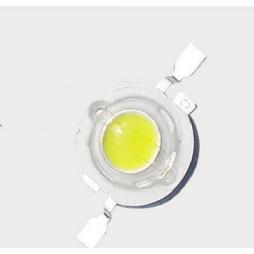 100Pcs/lots Warm White Real Full Watt 1W High Power LED lamp 100-110LM SMD Chip LEDs light Diodes For 3W-18W Spotlight Bulb