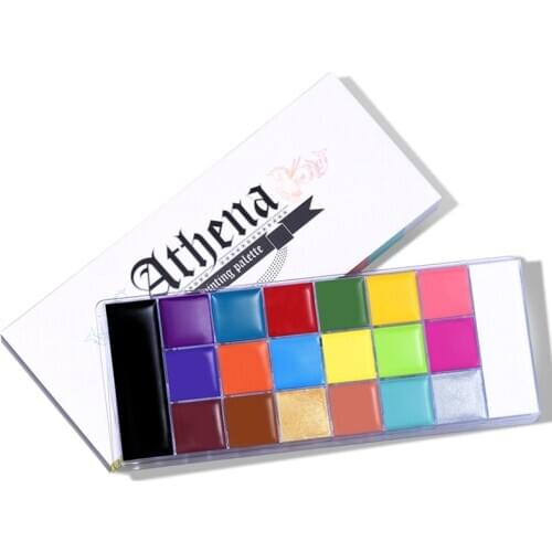20 Colors For Halloween Party Makeup Fancy Dress Beauty Palette Face Body Painting Oil Safe Cosmetic Flash Tattoo Painting Art