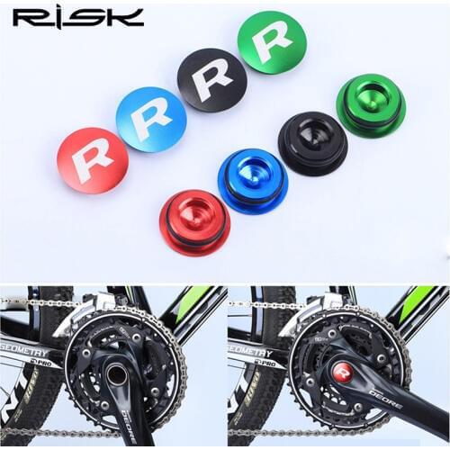 4 Colors MTB Road Bike Crank Bolt Bicycle Bottom Bracket Dustproof Waterproof Cover Cap Screw Crankset Aluminum CNC Axis BB Cap