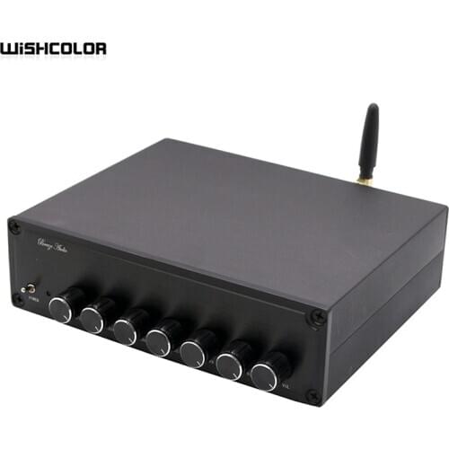 A600 350W Audio Power Amplifier Bluetooth 4.2 Amp 5.1 Channel DC12-25V w/o Power Cable