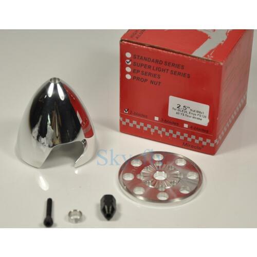 Miracle Aluminum 63.5mm 2.5" Spinner Two Blades Special Drilled For DLE Engine DLE20 All YS Four Stroke Engine