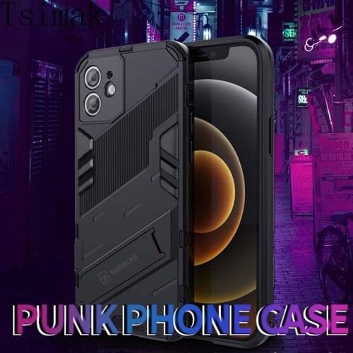 Camera Lens Protection Phone Case For iPhone 11 Pro Max XS XR X 8 Plus 7 6s SE 2020 12 Mini Cover Holder Stand Armor Back Coque