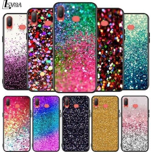 Glitter Sand Stone for Samsung Galaxy A9S A8S A6S A9 A8 A7 A750 A6 A5 A3 Plus Star 2018 2017 2016 Black Phone Case