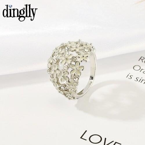 Белые кольца Dinglly China At AliExpress