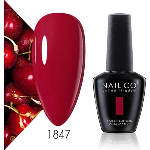 NAILCO Flower Nude Red Pink Colors Series 15ml Gel Lacquer Lakiery Hybrydowe UV Nail Art Gel Varnishes For Nails Gel Nail Polish