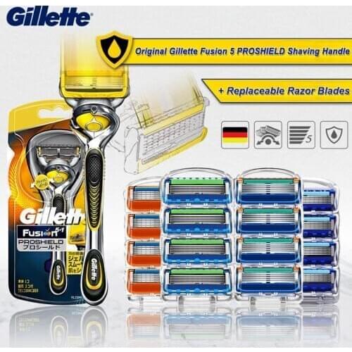 Gillette Fusion 5 Proshield Safety Straight Razor Manual Shaving Machine Cassettes Face Shaver With 5 Layers Replaceable Blades