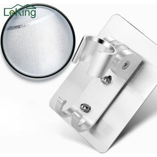 Space Aluminum Traceless Nail-Free Adjustable Shower Nozzle Mount Brackets Shower Head Seat Rack Bathroom Parts Bath Accessories