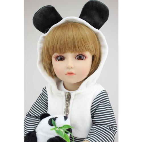 18 Inch Dolls Handmade BJD Doll Reborn Babies Toys for Children,45CM Jointed Plastic Toy Dolls for Girls Birthday Gifts Juguetes
