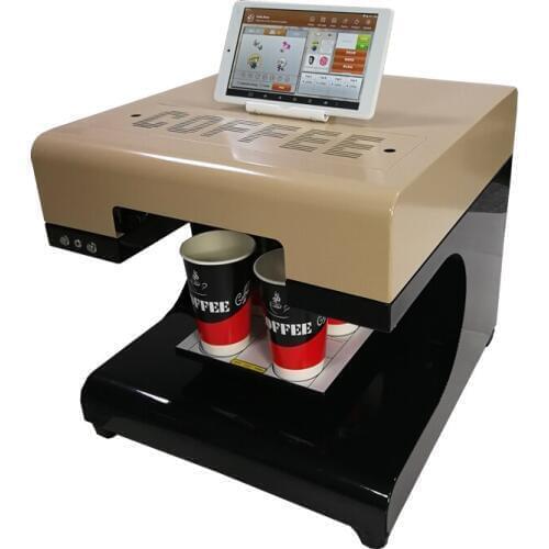 Lets selfie latte art coffee printer machine with tablet PC