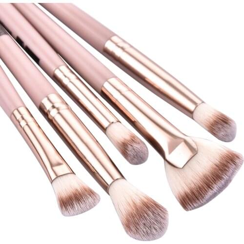 5 Pcs Cosmetic Eyeshadow Makeup Brushes Tool Set Powder Eyebrow Foundation Blush Blending Beauty Make Up Brush Maquiagem Kit