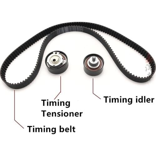 Timing Tensioner/Timing idler/Timing belt For Chery A1 Kimo QQ6 Jaggi X1 indiS Beat 473 Engine 1.3L